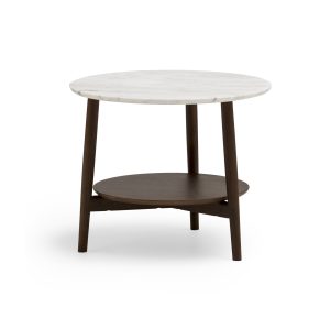 KAMUY 23″dia Round Side Table (marble top)