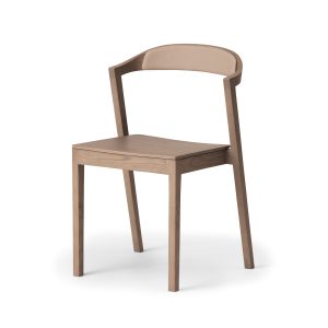 KIILA Stacking Chair Upholstered Back (wooden seat)